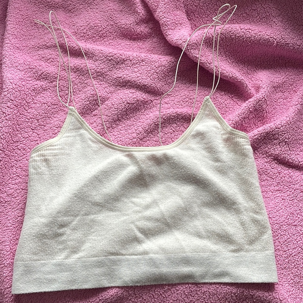 Out from under cropped tank/bralette